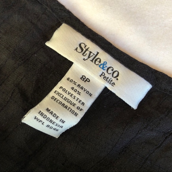 STYLE & CO Embroidered Top - Picture 4 of 6